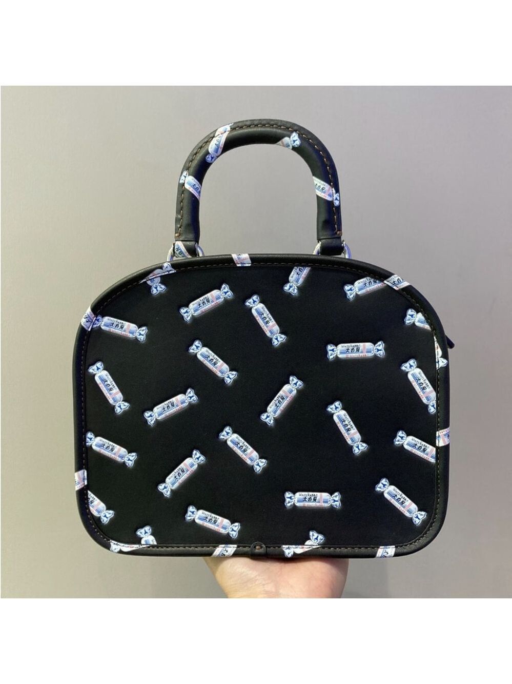 COACH White Rabbit Candy Lunar New Year Top Handle Lunchbox Bag Black NWT RARE